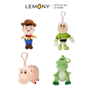 พวงกุญแจตุ๊กตาทอยสตอรี่ 4 ตัวละครหลัก (Woody, Buzz, Hamm, Rex) จัดวางรวมกัน