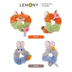 เซตยางมัดผม Zootopia 2 ชิ้น ลิขสิทธิ์แท้ (Judy & Nick) ด้านหน้า-ด้านหลัง