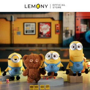 พวงกุญแจมินเนี่ยน เซ็ต Bob, Kevin, Stuart และ Tim Bear ลิขสิทธิ์แท้