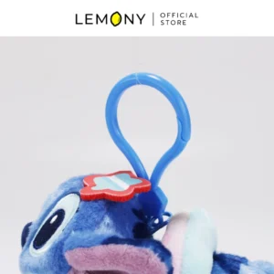 รายละเอียดตะขอเกี่ยวพลาสติกสีฟ้าของ พวงกุญแจตุ๊กตาสติทช์ แข็งแรง ใช้งานง่าย