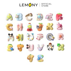 LEMONY กล่องจุ่ม Tsum Tsum ตัวอักษรแม่เหล็ก Disney Collection