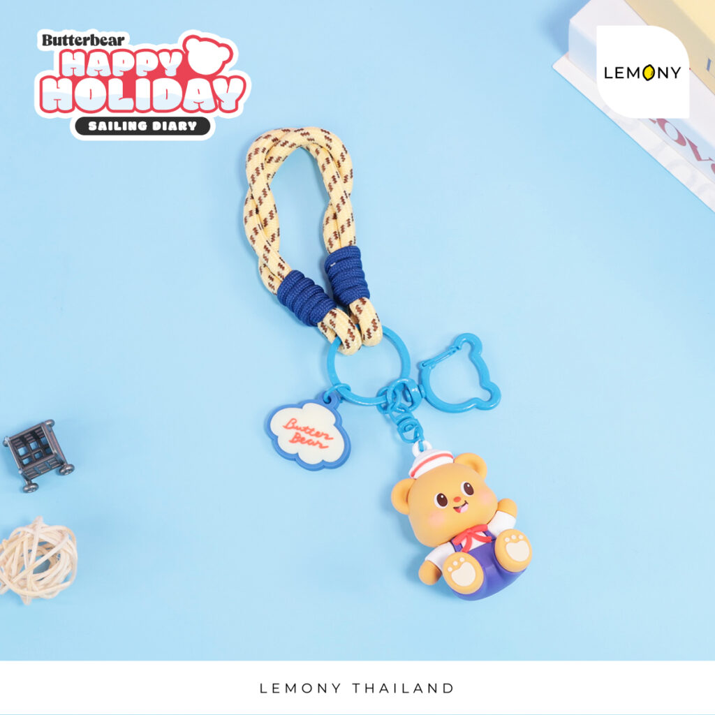 สายคล้องกระเป๋าเดินทาง Butterbear ลายหมีเนยสุดน่ารัก คอลเลกชัน HAPPY HOLIDAY จาก LEMONY