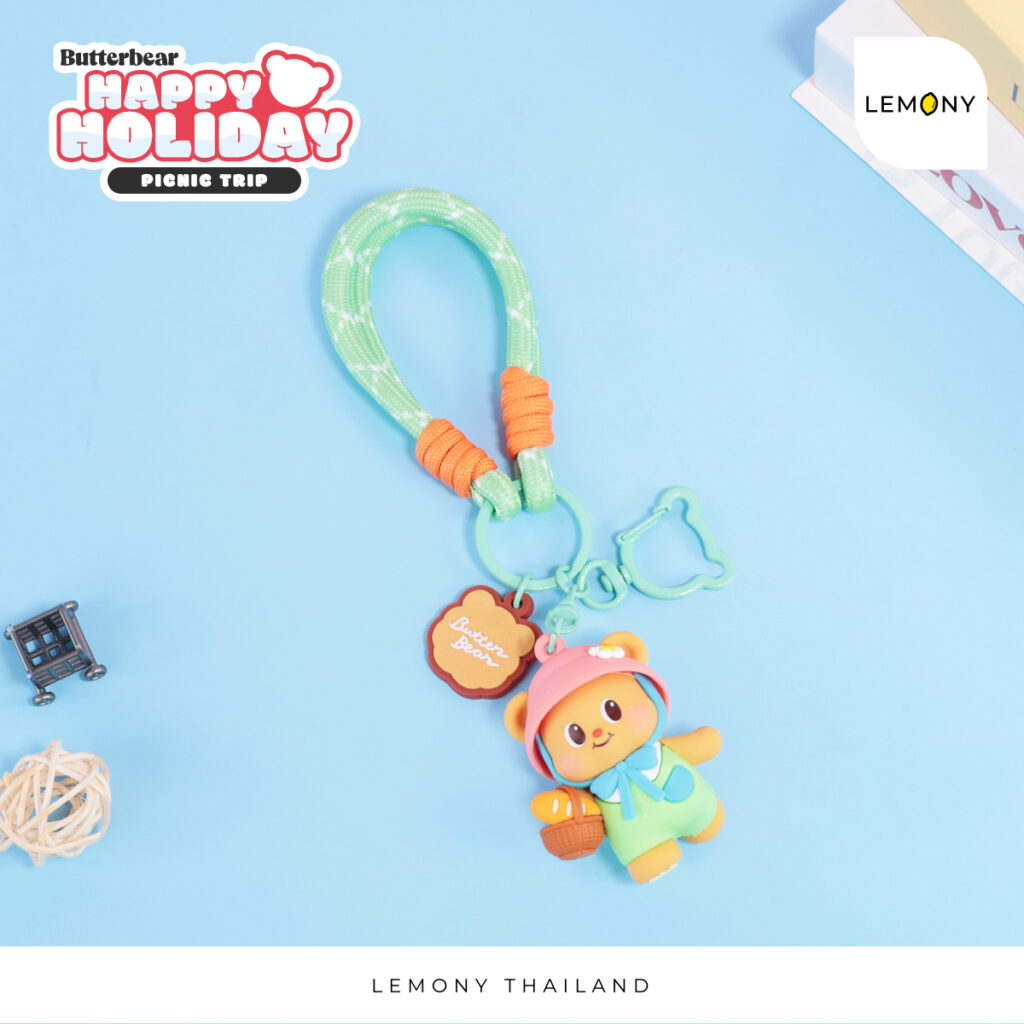 สายคล้องกระเป๋าเดินทาง Butterbear ลายหมีเนยสุดน่ารัก คอลเลกชัน HAPPY HOLIDAY จาก LEMONY