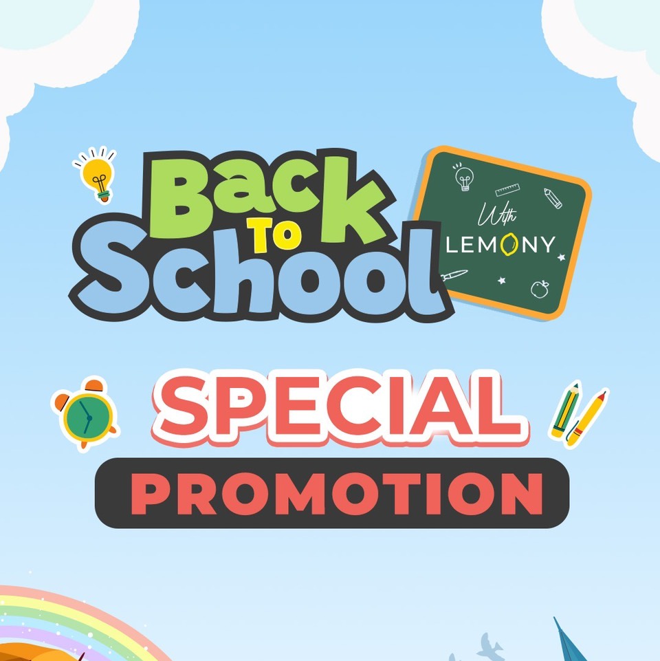 เปิดเทอมนี้ ช้อปให้คุ้ม พร้อมรับของแถมสุดน่ารักกับ BACK TO SCHOOL SPECIAL PROMOTION จาก LEMONY 