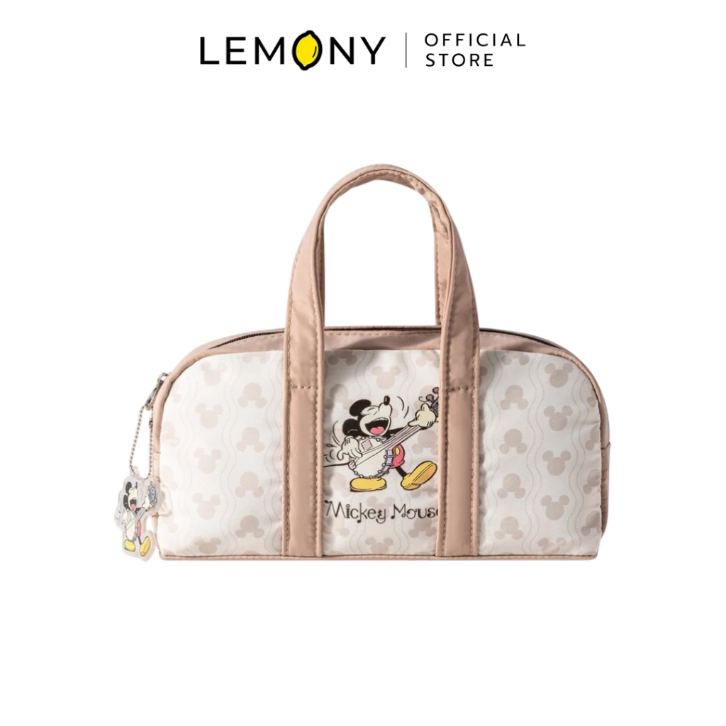 LEMONY กล่องดินสอทรงกระเป๋าถือ Mickey Disney Collection สีกากี