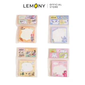 LEMONY กระดาษโน้ต 100 แผ่น ลายดิสนีย์ Disney Collection มีให้เลือกทั้งหมด 4 แบบ ได้แก่ ลายล็อตโซ่ ซูโทเปีย สติทซ์ และมิกกี้เมาส์