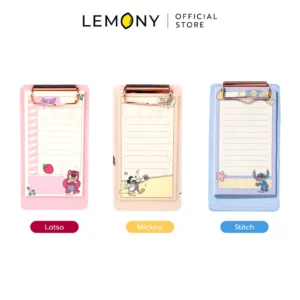 LEMONY ชุดกระดาษโน้ตลายดิสนีย์ Disney Collection รวมตัวเลือกสินค้า 3 แบบ ดีไซน์ทรงยาว ได้แก่ ลายมิกกี้เมาส์ สติทซ์ และหมีล็อตโซ่
