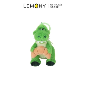 LEMONY พวงกุญแจตุ๊กตา Rex With Croissant ขนาด 12 ซม. Disney Toy Story Collection โชว์รายละเอียดตุ๊กตาไดโนเสาร์เร็กซ์ถือครัวซองต์ทั้งด้านหน้าและด้านหลัง