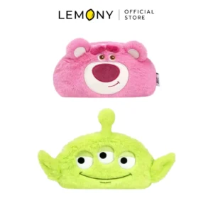 LEMONY กระเป๋าดินสอพลิกสองหน้า ล็อตโซ่ & เอเลี่ยน Disney Toy Story Collection โชว์ฟังก์ชันการสลับใช้งานได้ 2 ด้านในใบเดียว ทั้งด้านสีชมพูลายล็อตโซ่และด้านสีเขียวลายเอเลี่ยน