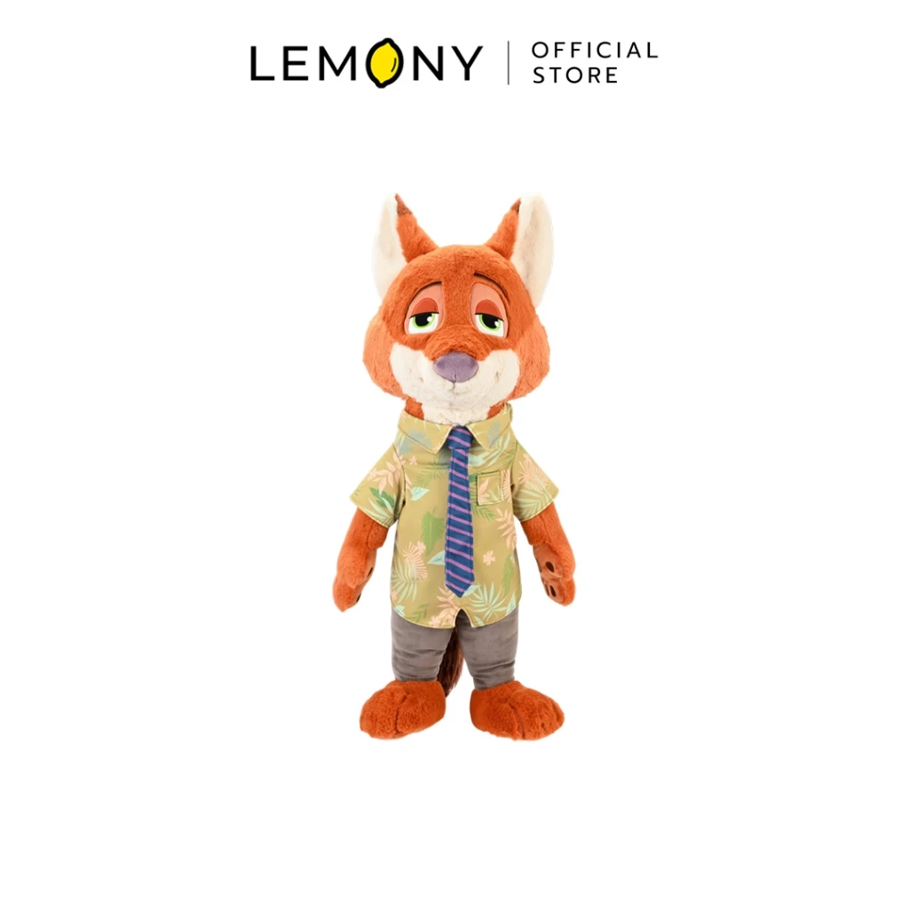 LEMONY ตุ๊กตาซูโทเปีย ตัวละครสุนัขจิ้งจอก Nick Wilde ซีรีส์ Classic ขนาด 60 ซม. ลิขสิทธิ์แท้ Disney