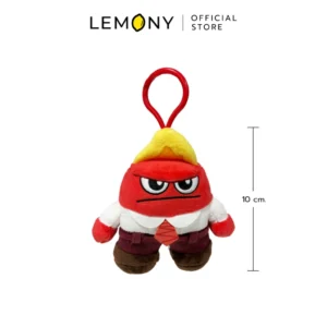 ภาพหลักหน้าตรงเต็มใบของผลิตภัณฑ์ LEMONY พวงกุญแจตุ๊กตา Anger ซีรีส์ Flaming ขนาด 10 ซม. ลิขสิทธิ์แท้ บนฉากหลังสีขาว โดดเด่นด้วยดีไซน์ตุ๊กตาผ้าขนฟูตัวนุ่มสีแดงสดแสดงสีหน้าโกรธคิ้วชนกัน สวมเสื้อเชิ้ตผูกเนคไทสีแดง ด้านขวามีเส้นอินโฟกราฟิกระบุความสูงของสินค้า 10 cm. ด้านบนแสดงโลโก้แบรนด์ LEMONY Official Store ชัดเจนพรีเมียม