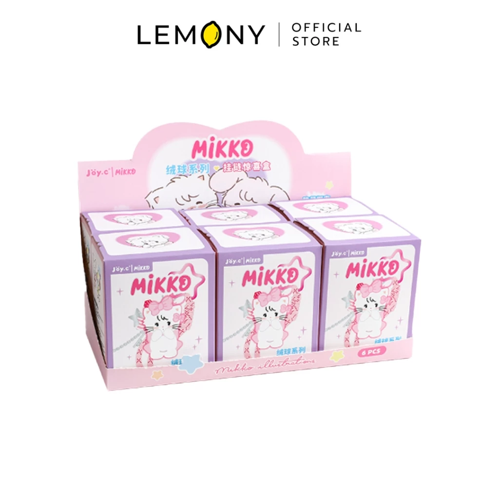 กล่องจุ่มจี้ห้อย MIKKO Pompom Series รุ่น JS-0324 ดีไซน์ปอมปอมนุ่มฟูจาก LEMONY