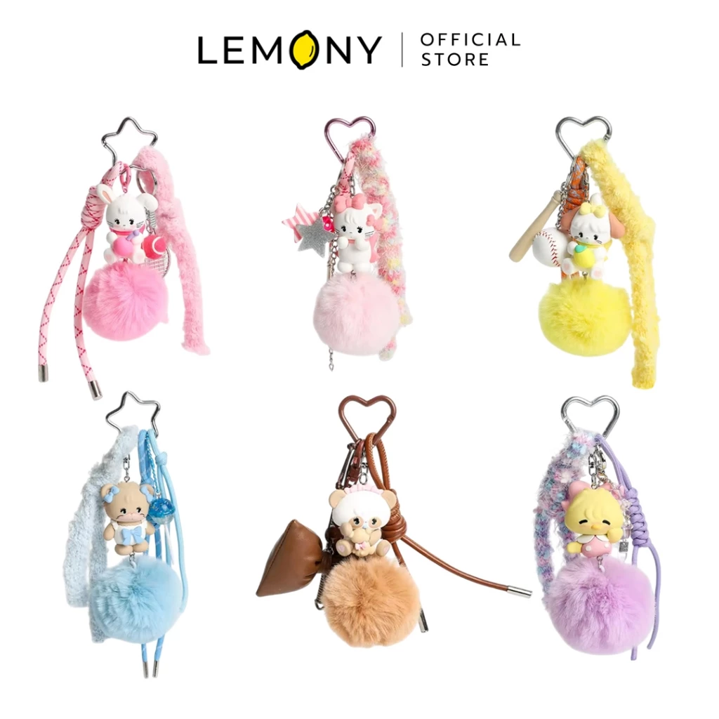กล่องจุ่มจี้ห้อย MIKKO Pompom Series รุ่น JS-0324 ดีไซน์ปอมปอมนุ่มฟูจาก LEMONY
