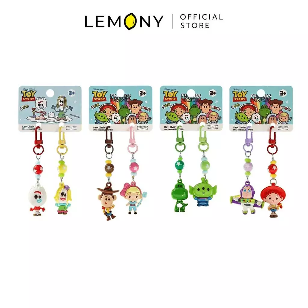 พวงกุญแจ ทอยสตอรี่ ซีรีส์ Clasp Type ลิขสิทธิ์แท้ Disney Toy Story Collection มี 4 แบบจาก LEMONY