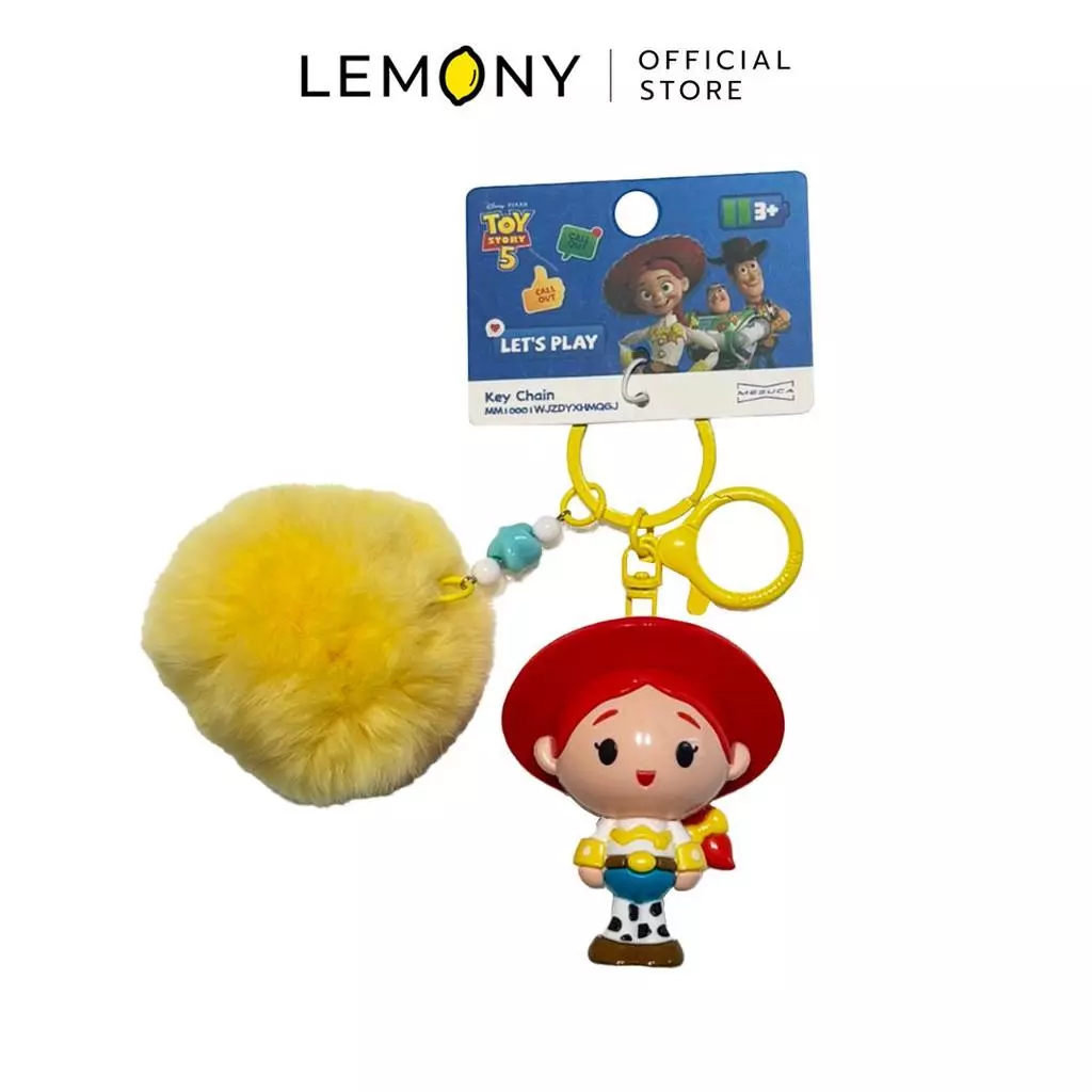 พวงกุญแจทอยสตอรี่ ซีรีส์ Pom-Pom ขนนุ่มฟู ลิขสิทธิ์แท้ Disney Toy Story Collection จาก LEMONY