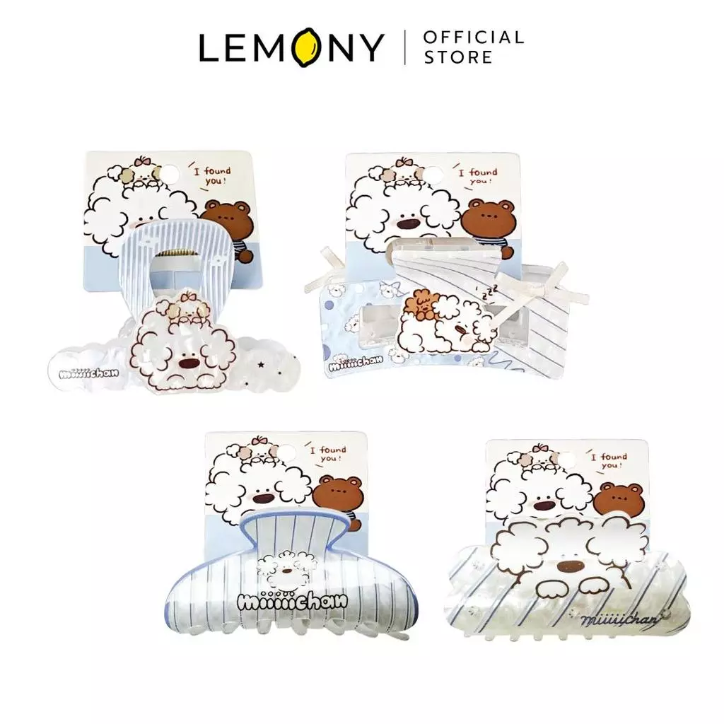 กิ๊บหนีบผม Miiiiichan ซีรีส์ Blue-Striped รวมครบทั้ง 4 ดีไซน์